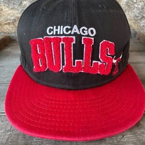 New Era Black and Red Chicago Bulls Hat